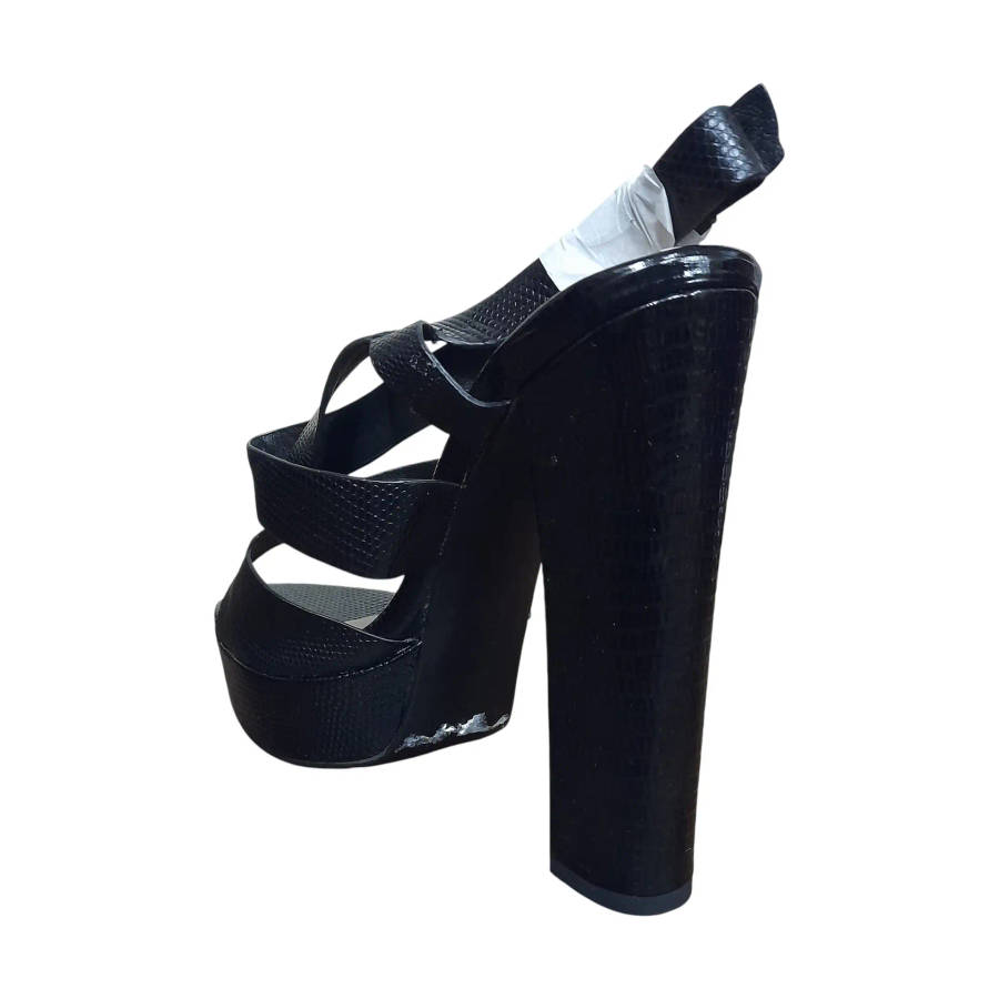 Palio De Siena Black Platform Heels
