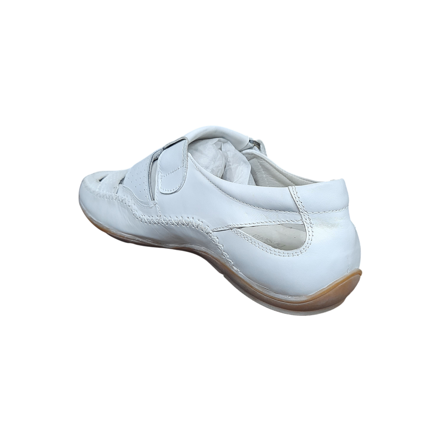 White Strap Over Sneakers