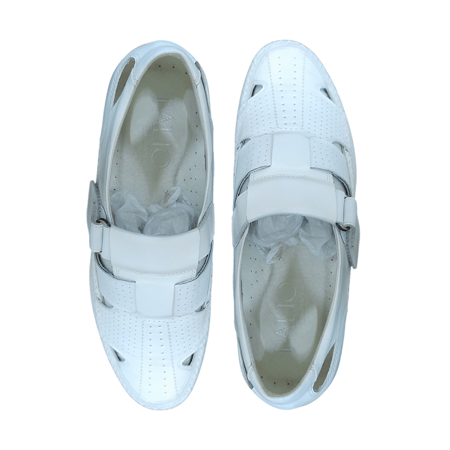 White Strap Over Sneakers