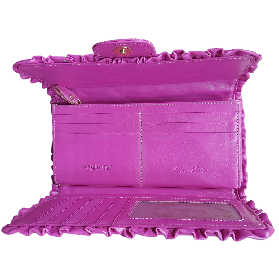 Pink and Gold Diamond Studded Clutch Purse