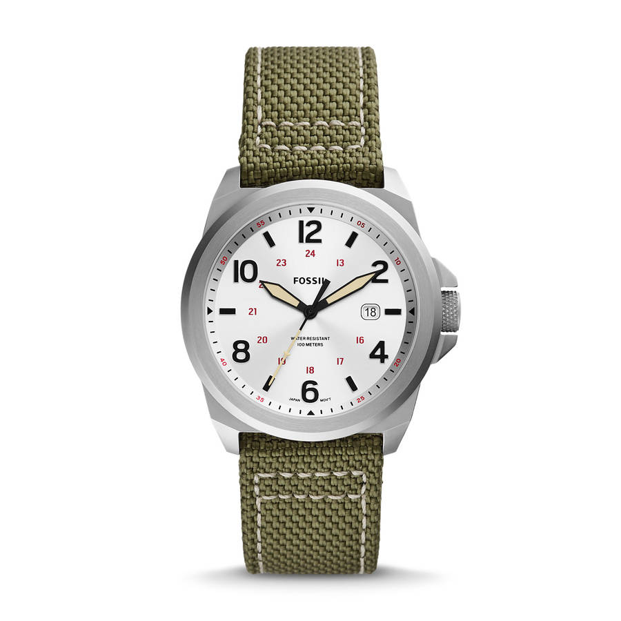Fossil Bronson Men's Green Nylon Watch (FS5918)