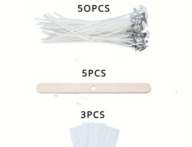 Pre-Waxed Candle Wick Set - 58pcs