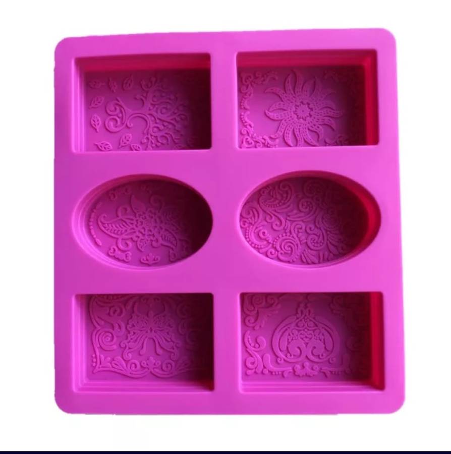 6 in 1 Broderie Franceise Silicone Mould