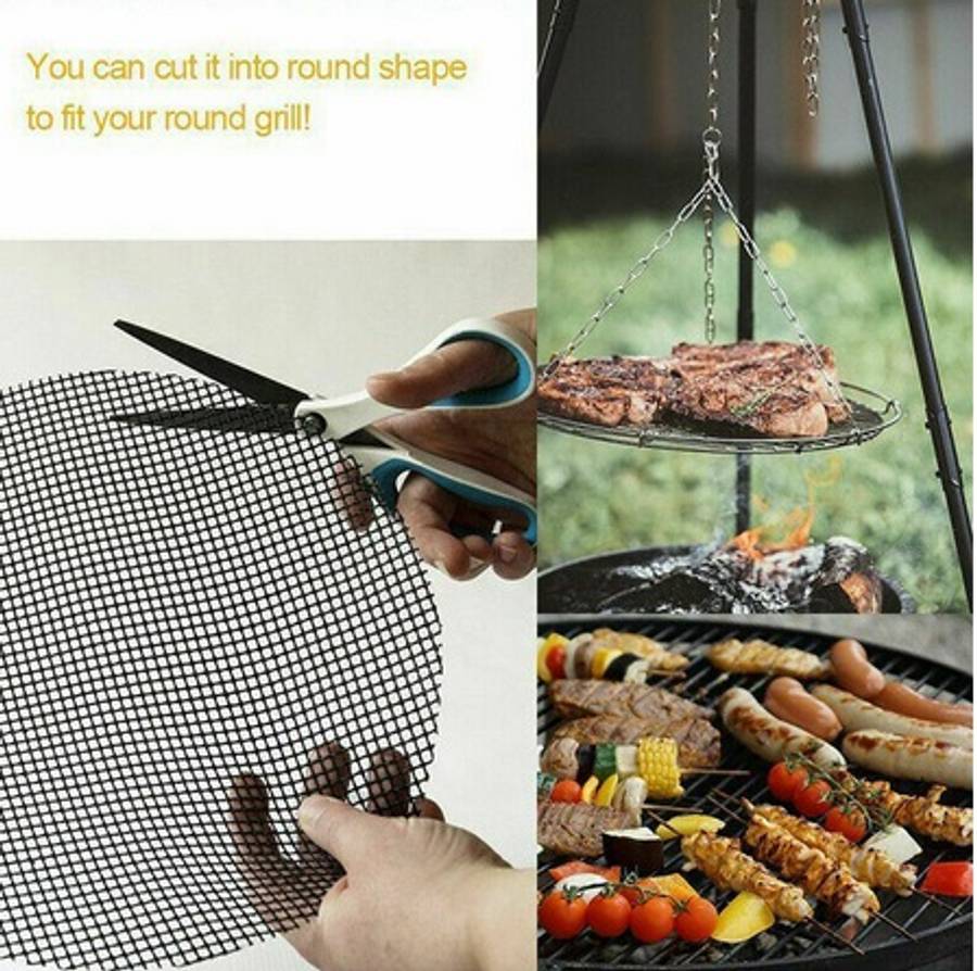 Non Stick BBQ Mesh Grill Mat Cooking Sheet