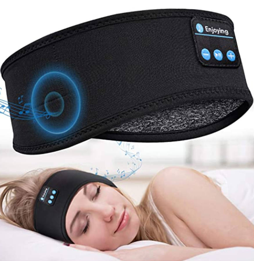 Better Sleep Soft-Knitted Headband with Bluetooth Headphones