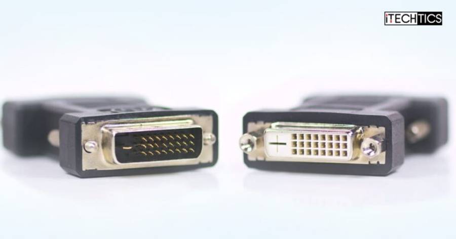 DVI Male to DVI Female Adapter