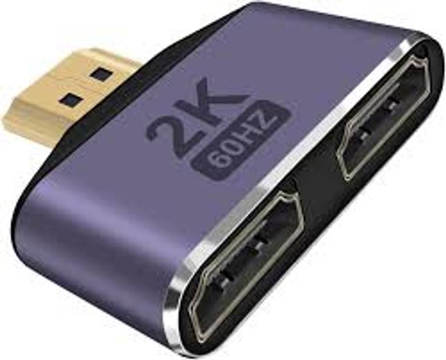 HDMI 1 in 2 Out Splitter Adapter - 2K@60hz