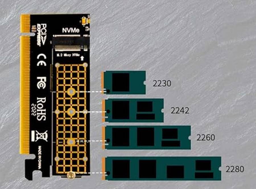 M.2 NVMe To PCIe Adapter