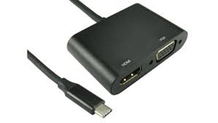 USB-C To 4K HDMI/ VGA Video Adapter
