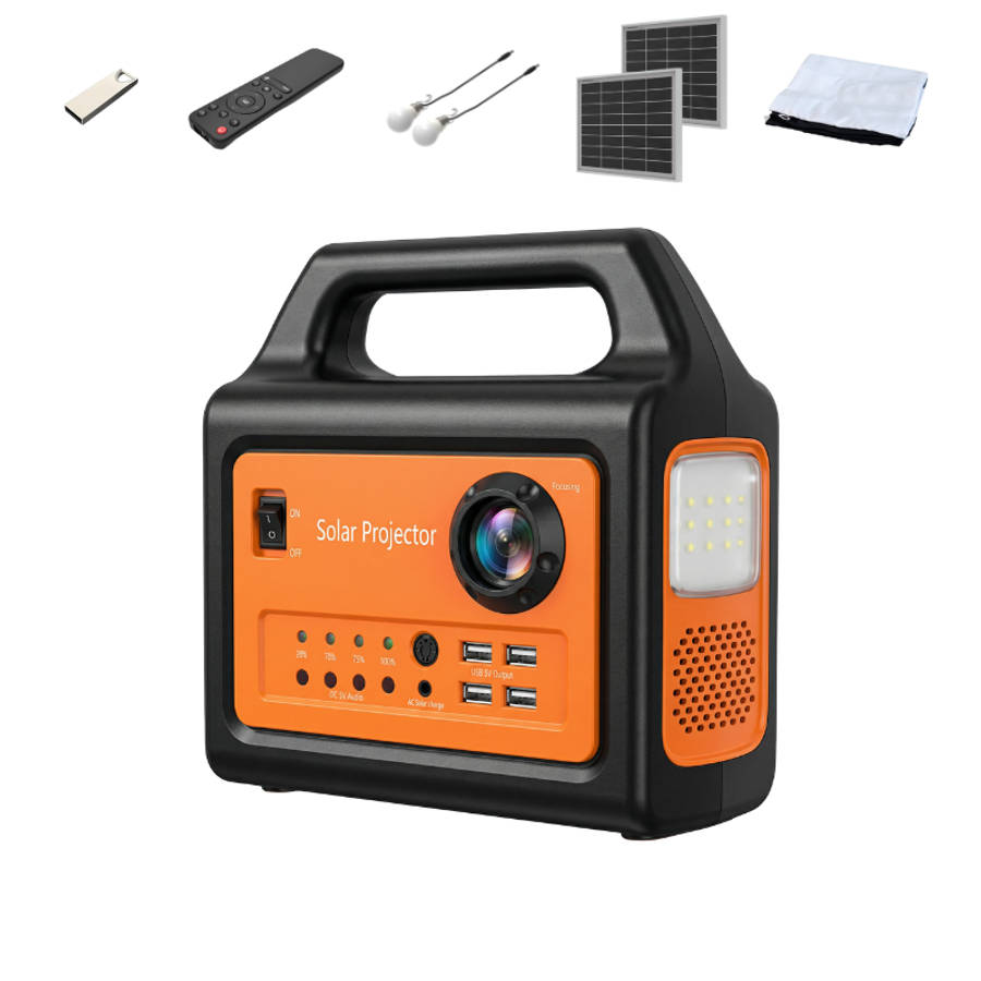 Solar Multi-Function Projector Power Station Solar Panels Included