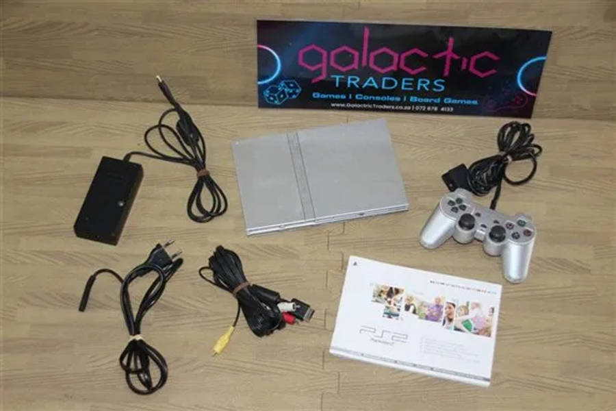 PS2 Slim Silver console, including original control