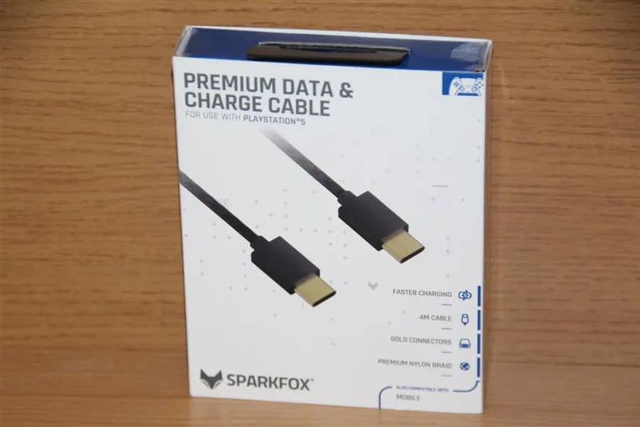 Sparkfox Premium Data and Charge cable for PS5