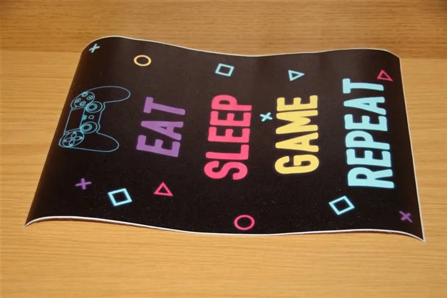 Eat, Sleep, Game, Repeat Material Poster (30x21cm)
