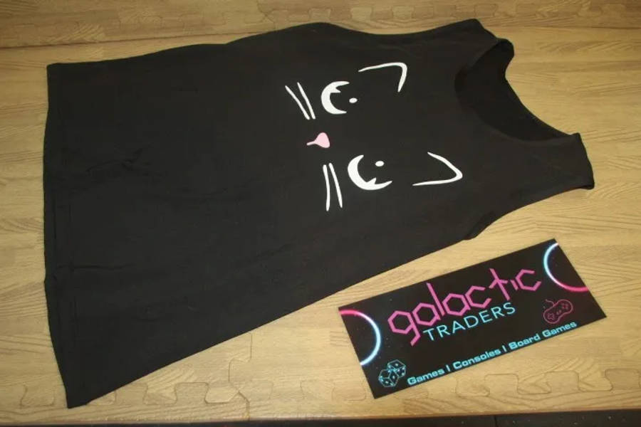 Cute Cat / Black Kitty Vest, size XL