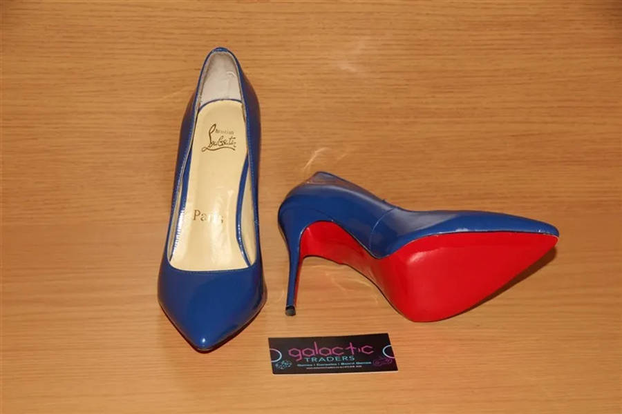 Christian Louboutin pumps Heels Royal blue knock offs