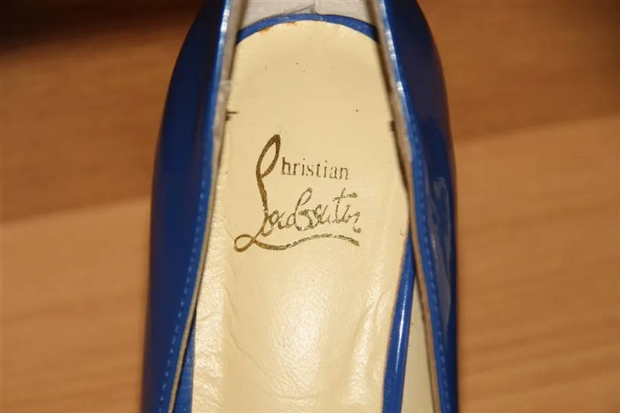 Christian Louboutin pumps Heels Royal blue knock offs
