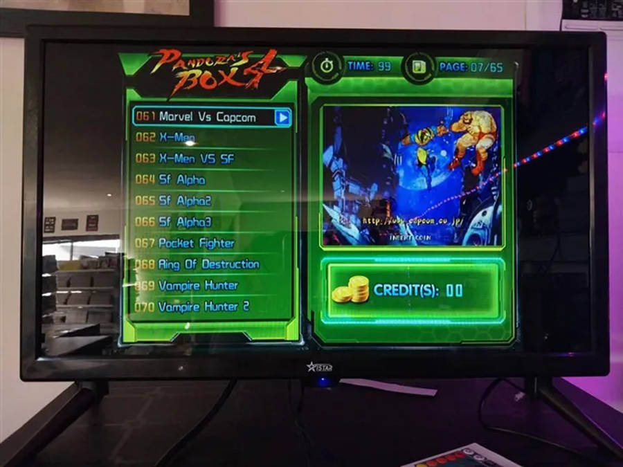 Street Fighter theme Arcade table top console