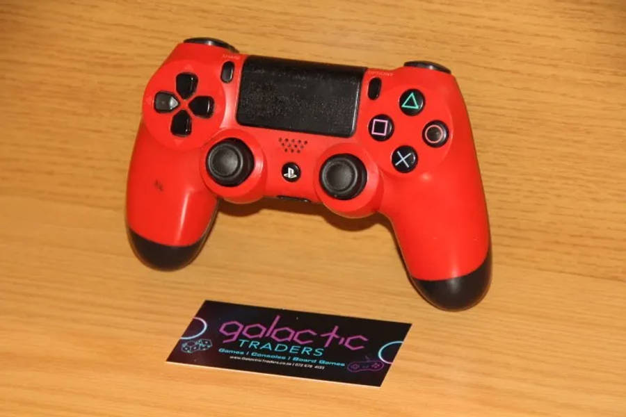 Original Sony Playstation PS4 Black and Red Controller