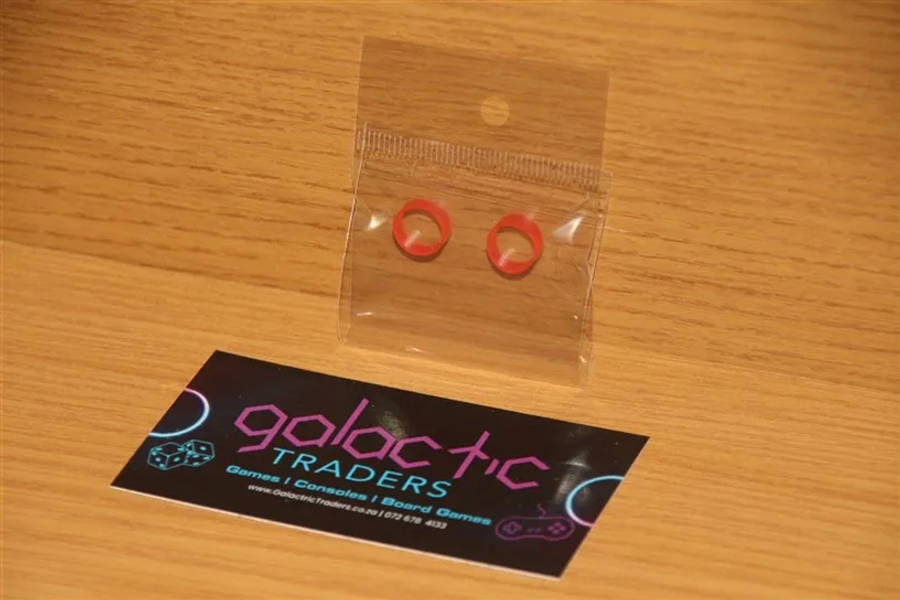 Controller Analog Stick Rubber Ring for PS2, PS3, PS4, Xbox 360 and Xbox One - Thin Red