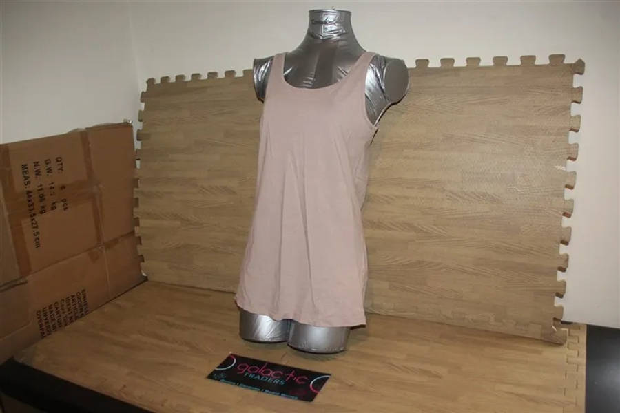 Cotton Light brown Tank top, Size XL