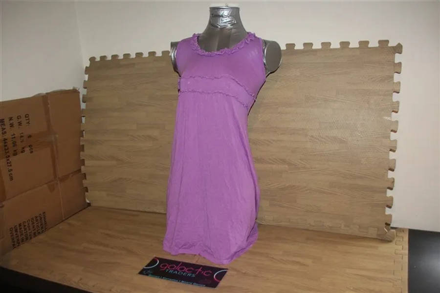 Woolworths purple rayon dress, size ages 12-113yrs, Bust size 76cm