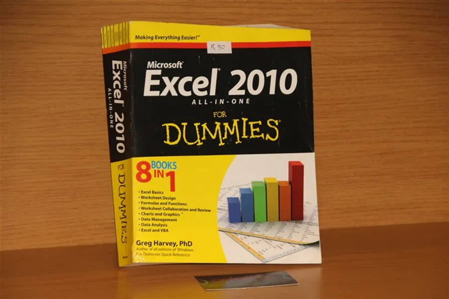 Microsoft Excel 2010 For Dummies Book
