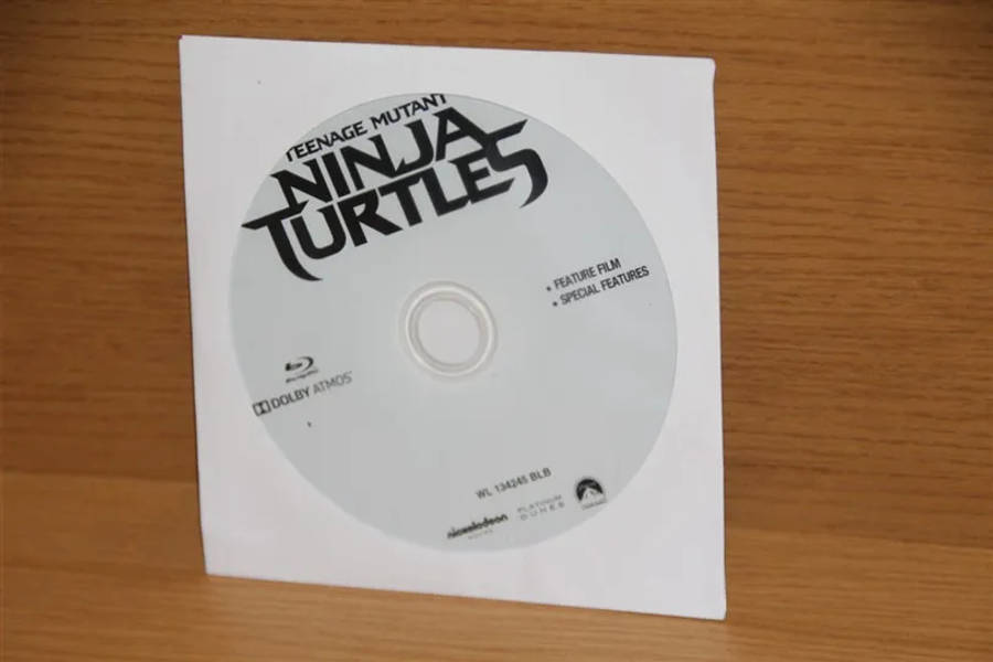 Blue-ray DVD Teenage Mutant Ninja Turtles (no case)