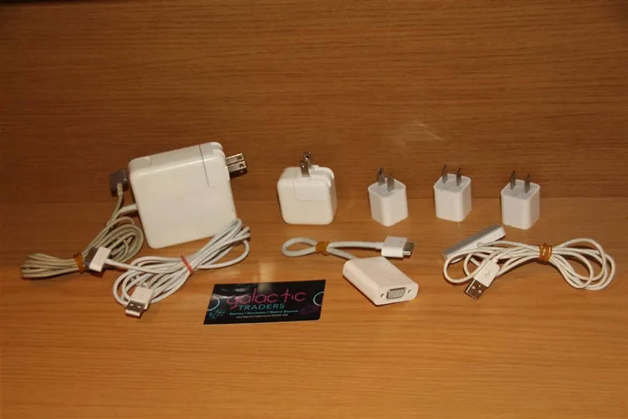 Collection of Apple charging accessories