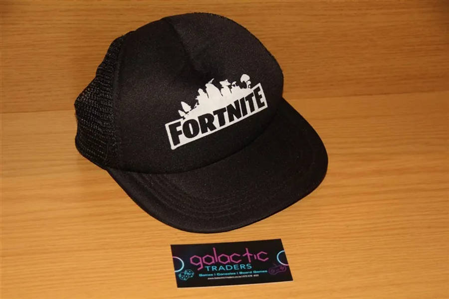 Black Fortnite branded mesh snapback baseball cap