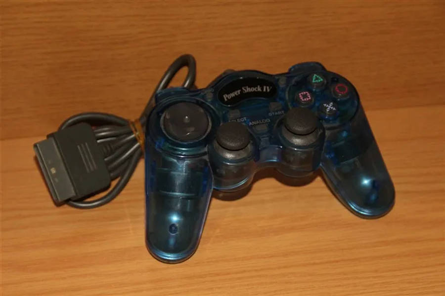 Generic PS2 Blue Transparent Controller