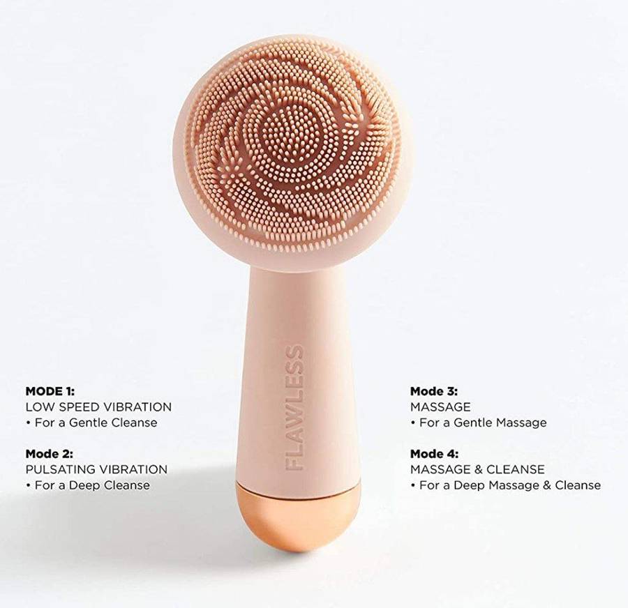 The Flawless Cleanse Vibrating Facial Cleanser.
