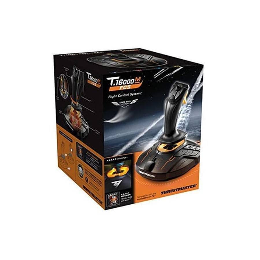 Thrustmaster T.16000M FCS Flight Stick Joystick for PC (Black and Orange)