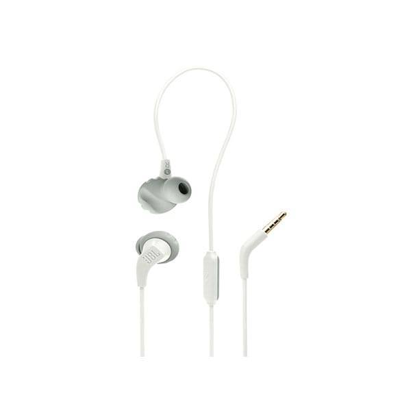JBL Endurance Run 2 Wired Sweatproof In-Ear Headphones - White