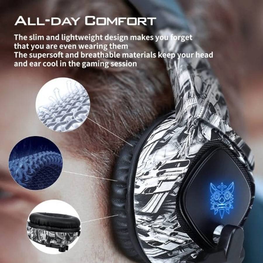 ONIKUMA K19 Gaming Headphone with RGB LED Backlight