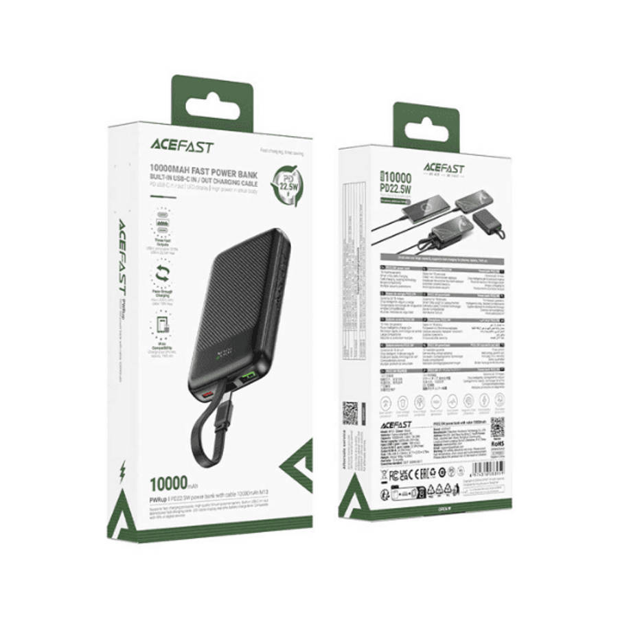 ACEFAST Fast Charge Power Bank M13 PD22.5W 10000mAh