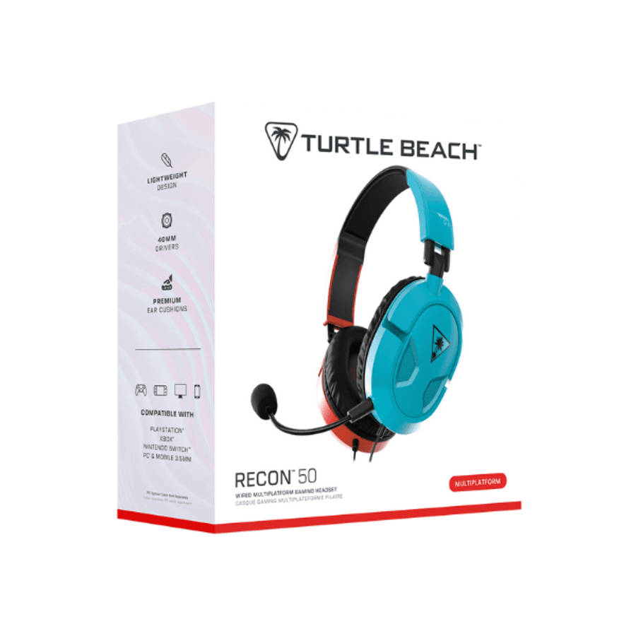 Turtle Beach Recon 50 Headset  Red/Blue