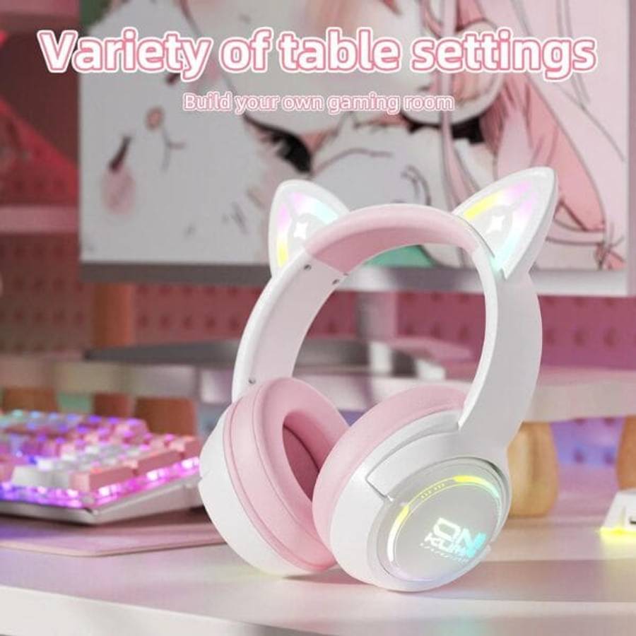 ONIKUMA GT838 Cat Ear Wireless Gaming Headset