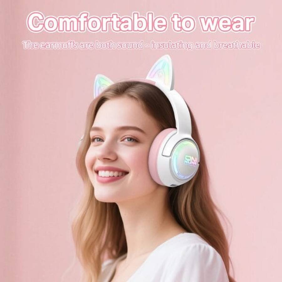 ONIKUMA GT838 Cat Ear Wireless Gaming Headset