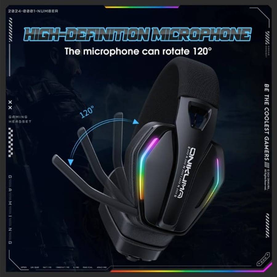 ONIKUMA GT826 Tri-Mode Wireless Gaming Headphones