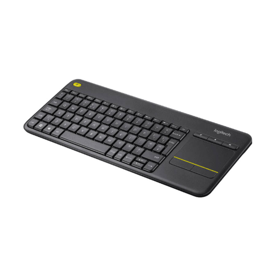 Logitech K400 Plus  Wireless Keyboard with Builtin Touchpad  Black