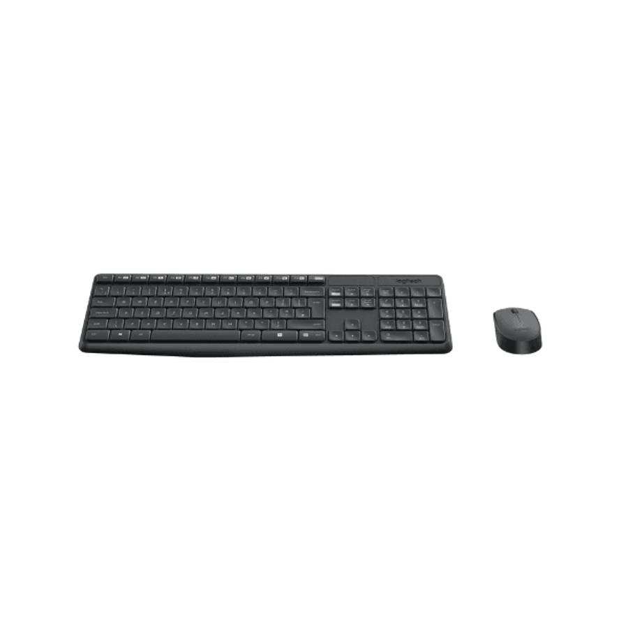 Logitech MK235 Wireless Keyboard and Mouse Combo  Grey