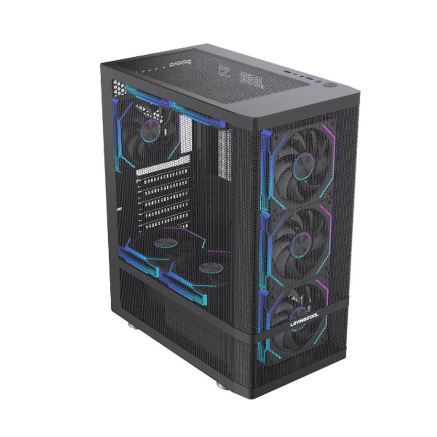 Hestart A70 Mid Tower Gaming Case  Black