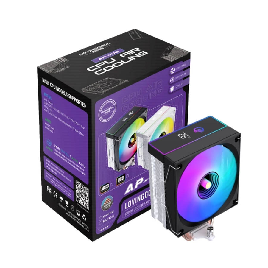 LovingCool AP-400 CPU Air Cooler  Black