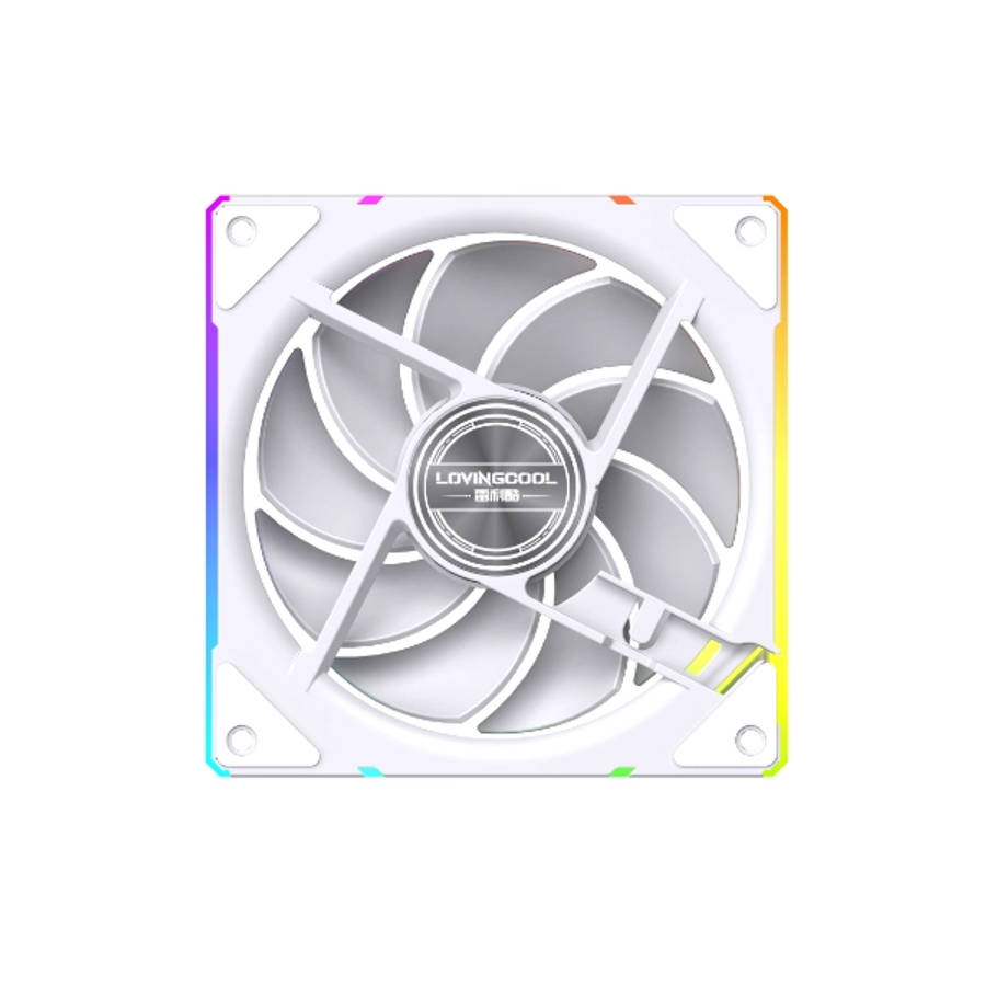 LovingCool PJ MAX-120 CD ARGB 120mm Case Fan  White