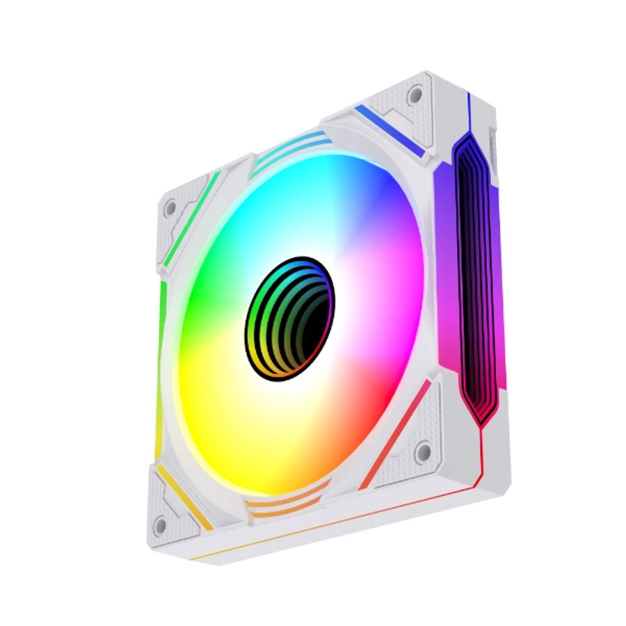 LovingCool YD Pro-120 Halo ARGB 120mm Case Fan  White