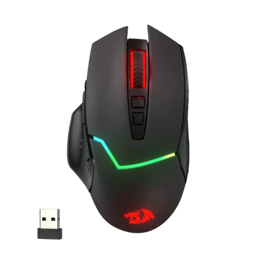 Redragon MIRAGE Pro 8000DPI RGB Wireless Gaming Mouse  Black