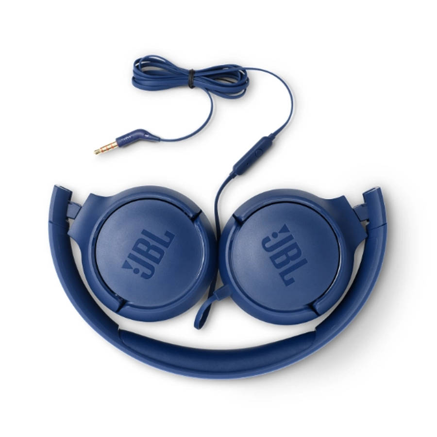 JBL Tune 500 Wired On Ear Headphones With Mic - Blue