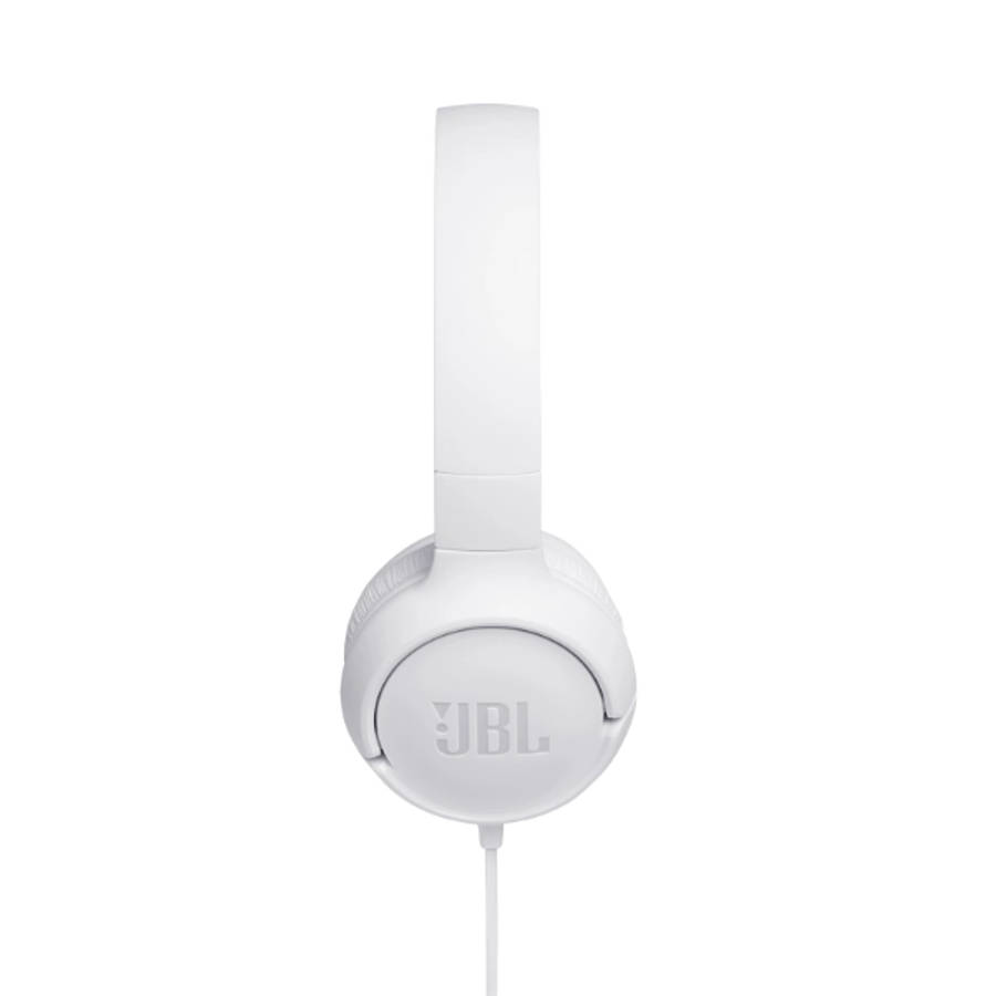 JBL Tune 500 Wired On Ear Headphones With Mic - White