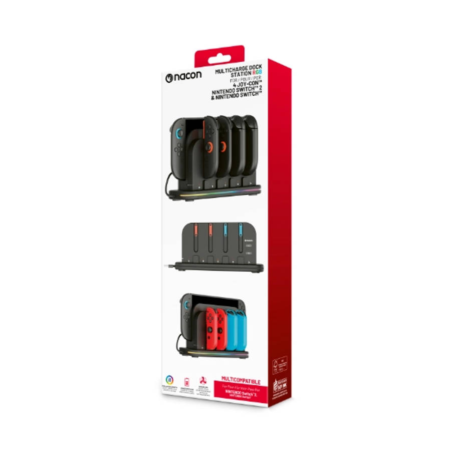 Nacon Multi-charge RGB Dock Station For Nintendo Switch and Switch 2 (NS/NS2)