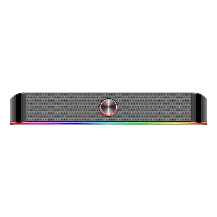 REDRAGON 2.0 Sound Bar ADIEMUS 2 x 3W RGB USB|Aux PC Gaming Speaker - Black